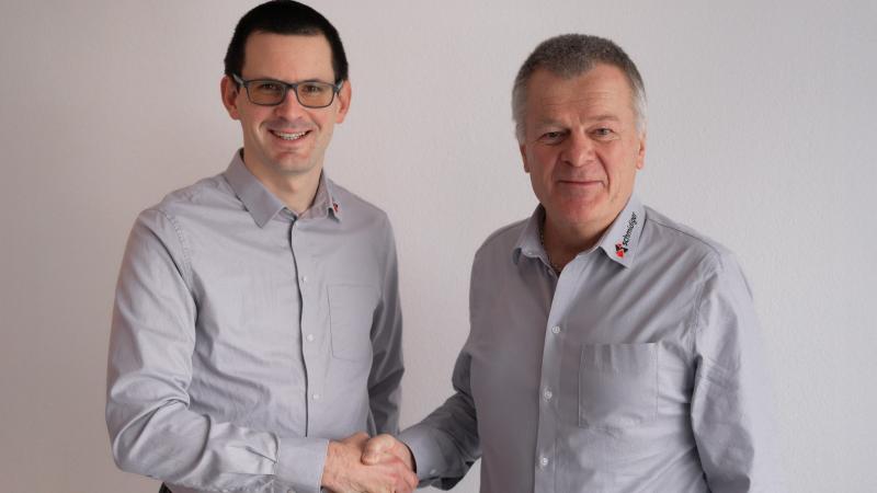 Willi Schmidiger (rechts) und designierter Nachfolger Markus Gafner