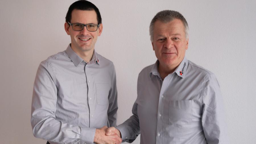 Willi Schmidiger (rechts) und designierter Nachfolger Markus Gafner