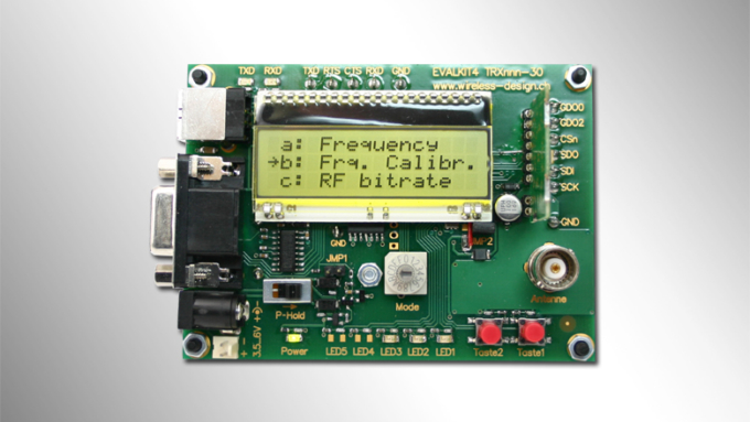 Evaluations-Kit 4: LCD mit 3x16 Zeichen