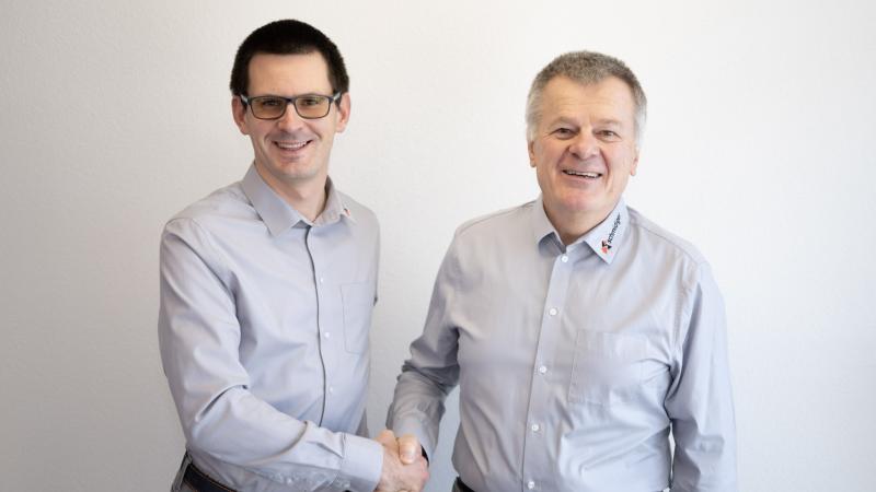 Willi Schmidiger (rechts) und designierter Nachfolger Markus Gafner