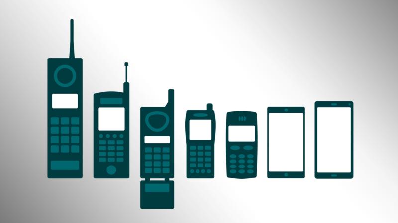 Die Antennen wurden bei den Handys immer kleiner. Bei den heutigen Smartphones sind sie gar nicht mehr sichtbar.